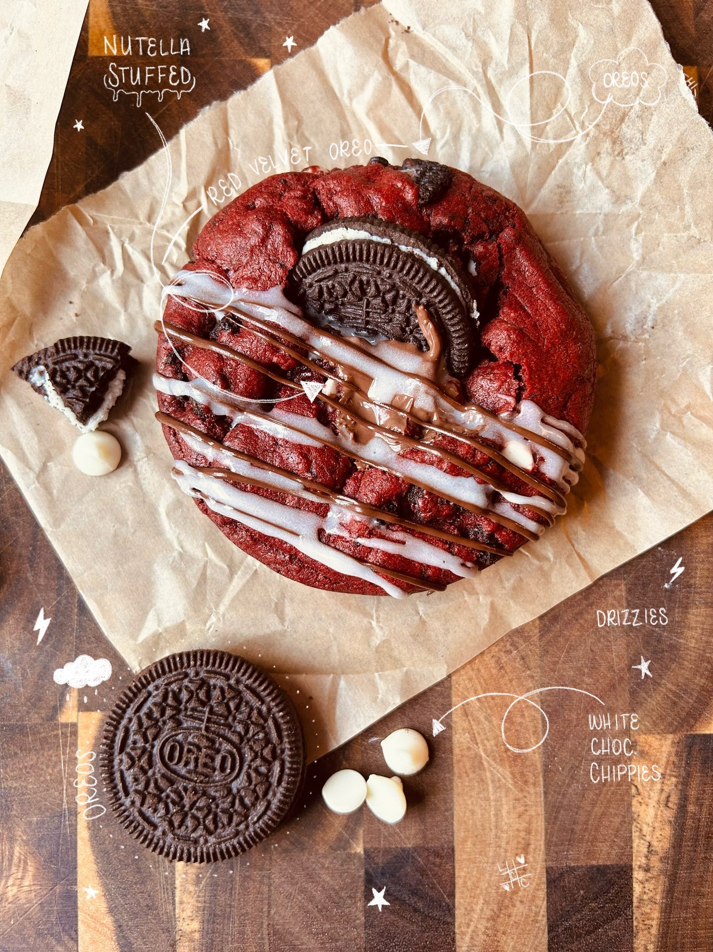 Red Velvet Oreo Cookie